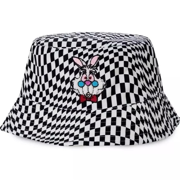 Disney Accessories - Disney Parks Alice in Wonderland White Rabbit Bucket Hat for Adults